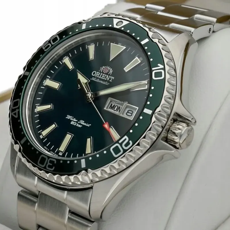 Orient Mako Kamasu Automatic Green Dial Men's Watch- RA-AA0004E19B